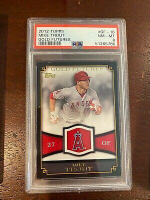 Topps Gold Futures Gf Mike Trout Psa Ebay