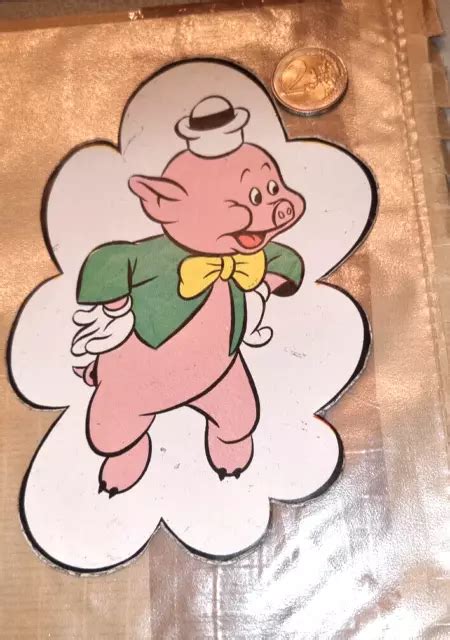 Autocollant Sticker D Poque Personnage Walt Disney S Petits Cochons