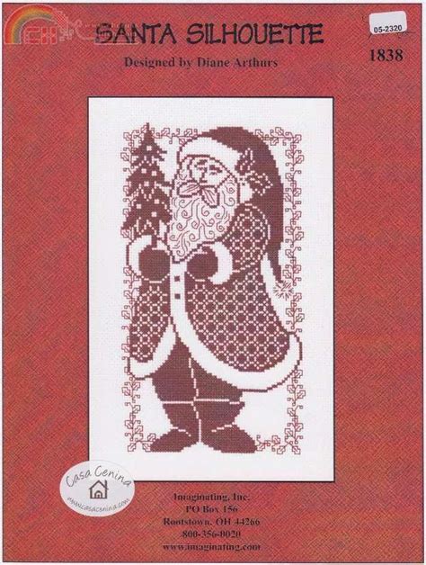 Imaginating 1838 Santa Silhouette Diane Arthurs Cross Stitch