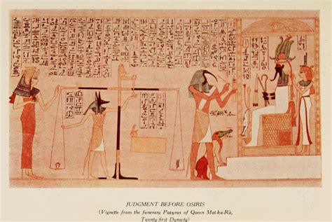 Papyrus Of Ani Book Of The Coming Forth By Day Judgement Before