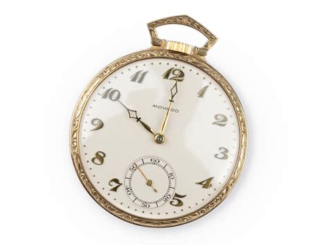 Sold At Auction Movado Pocket Watch Gold
