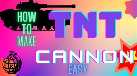 How To Make Tnt Cannon Easy Youtube