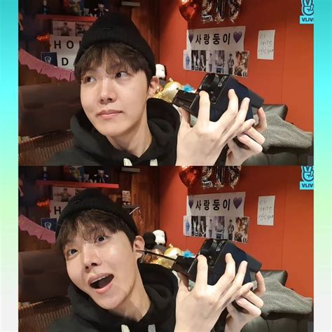 Vlive J Hope J Hope Day 220218 Hoseok Face Okay Gesture