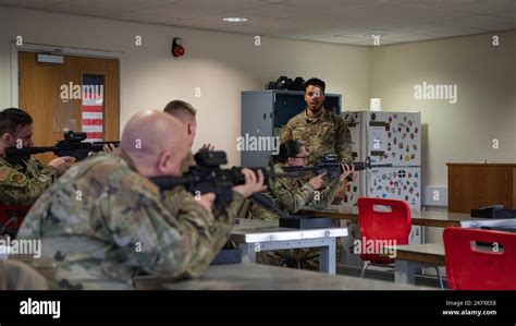 U S Air Force Senior Airman Dangelo Green Combat Arms Instructor