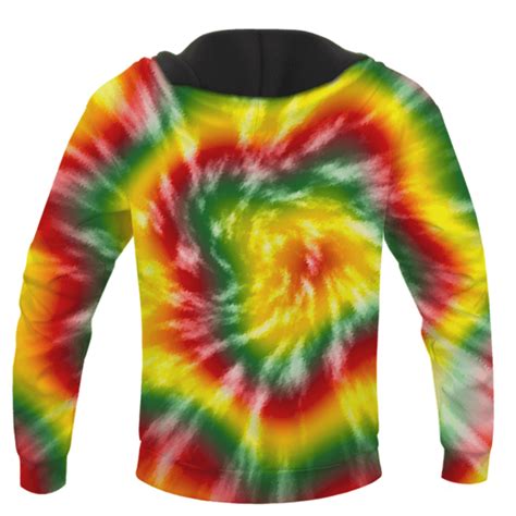 Reggae Inspired Tie Dye For The Stoners Dope Hoodie