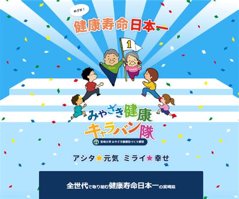 みやざき健康街づくり構想 （宮崎大学医・工・農学部連携プロジェクト） 宮崎大学医学部・大学院看護学研究科