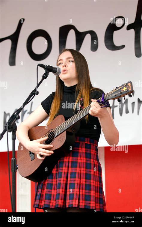 Girl Singing On Stage