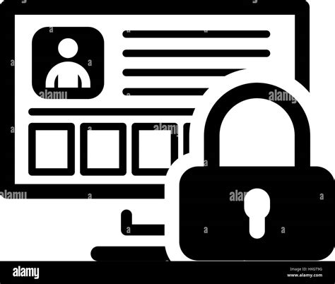 Personal Data Protection Icon Flat Design Stock Vector Image Art Alamy