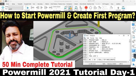 How To Start Powermill Create First D Program In Powermill