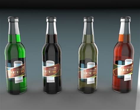 Realistic Beer Bottle D Model Cgtrader