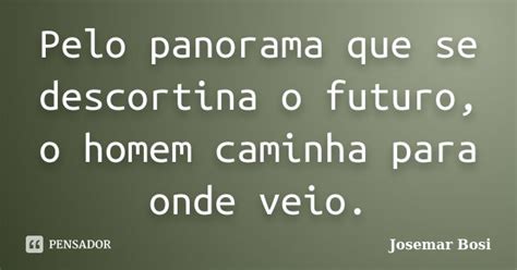 Pelo Panorama Que Se Descortina O Josemar Bosi Pensador