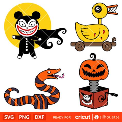 Nightmare Before Christmas Toy Bundle Svg Vampire Duck Svg Halloween