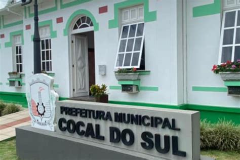 Prefeitura De Cocal Do Sul Sc Divulga Novo Processo Seletivo