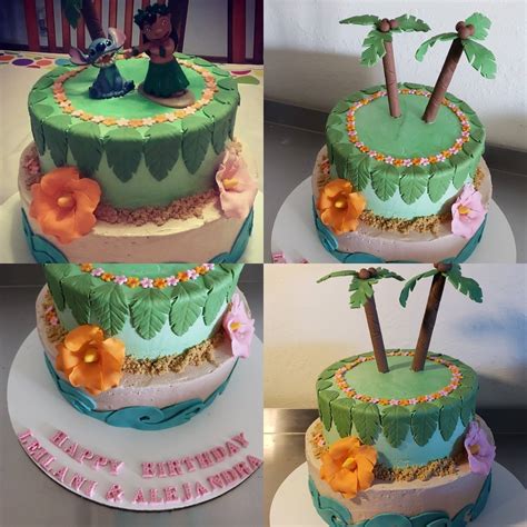 One Of Todays Cakes Two Tier Lilo Mke Creative Sweets Facebook