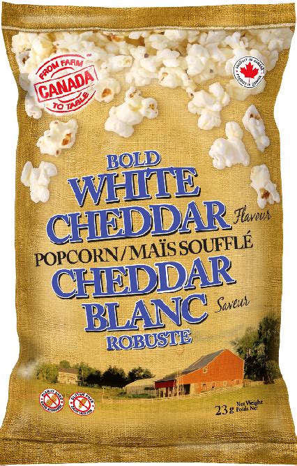 White Cheddar Popcorn 23 G Golden Horseshoe Wholesale Ice Cream