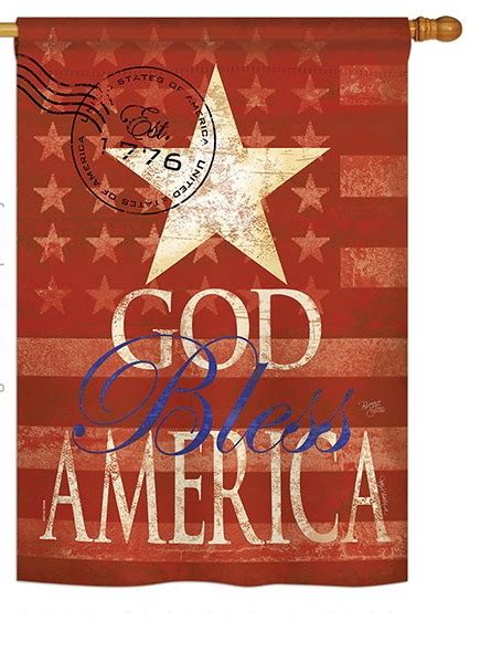 God Bless America House Flag And More Garden Flags At