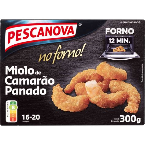 Miolo de Camarão Panado Ultracongelado Pescanova emb 300 gr