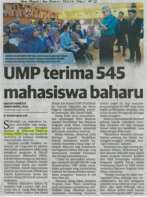 Ump Terima Mahasiswa Baharuumpsa News