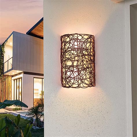 Arturesthome Rustic Wall Lamps Retro Bohemian Sconce Lights Natural