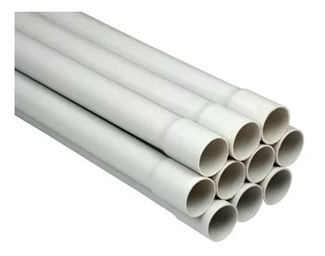 Tubo Pvc Conduit Alto Impacto Blanco Pulgadas X Mts Mercadolibre