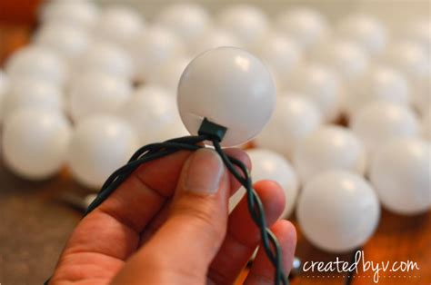 DIY Ping Pong Ball Lights - created by v.