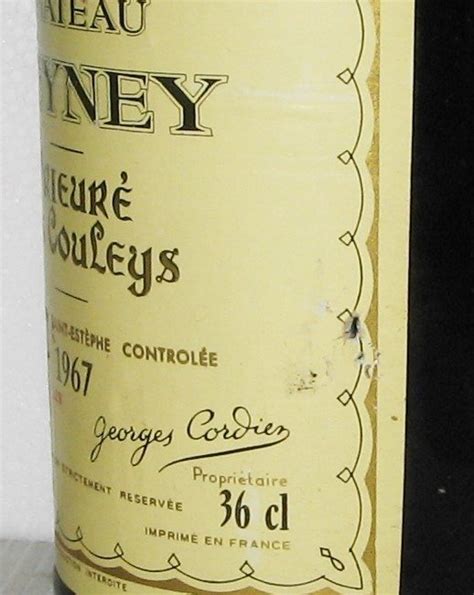 1967 Château Meyney Saint Estèphe Cru Bourgeois 6 Half Catawiki