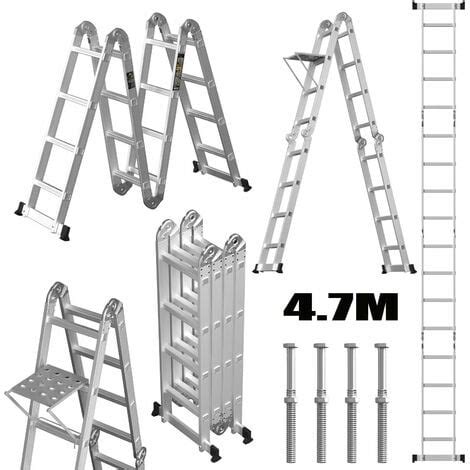 Extension Ladder M Aluminium Telescopic Multi Purpose Combination