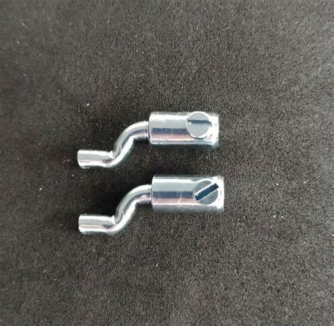 2x Schraubnippel Seilzug Bowdenzug Rasenmäher bis 2 5mm S Form Z Haken