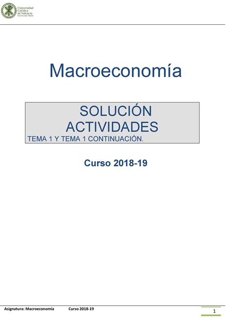 Solución AE1 Macroeconomia Cristina Macroeconomía SOLUCIÓN