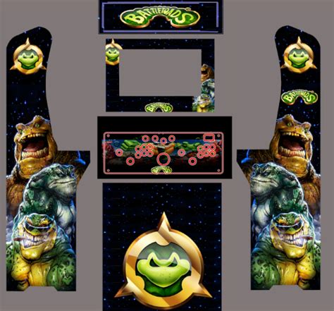 AtGames Legends Ultimate Battletoads Arcade Cabinet vinyl Art graphics ...