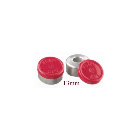 Red 13mm Flip Off Vial Seals By West Pharma Pack Of 100