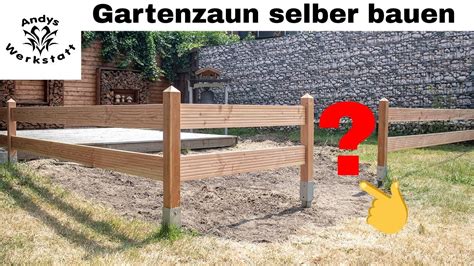 Gartenzaun Aus Holz Douglasie Selber Bauen YouTube