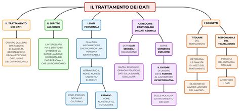 IL TRATTAMENTO DEI DATI Mappa E Riassunto