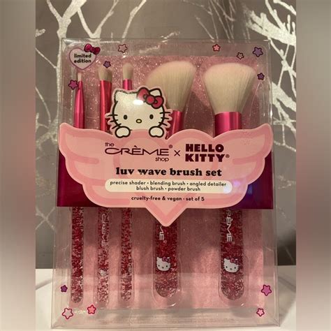 Hello Kitty Makeup Bnwt Viral Hello Kitty Luv Wave Brush Set Poshmark