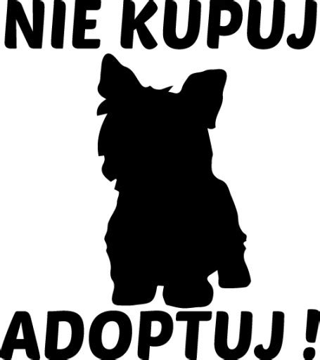 Naklejki Na Auto Pies Nie Kupuj Adoptuj Fx Za Z Z