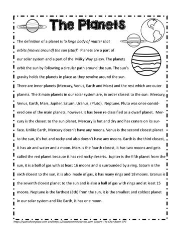 Outer Planets Worksheet Twisty Noodle Worksheets Library