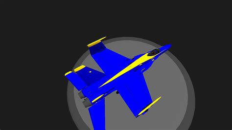 SimplePlanes | F-18 Super Hornet Blue angels(working smoke)