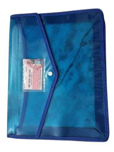 Blue Plastic Button File Folder A At Rs Piece In New Delhi Id