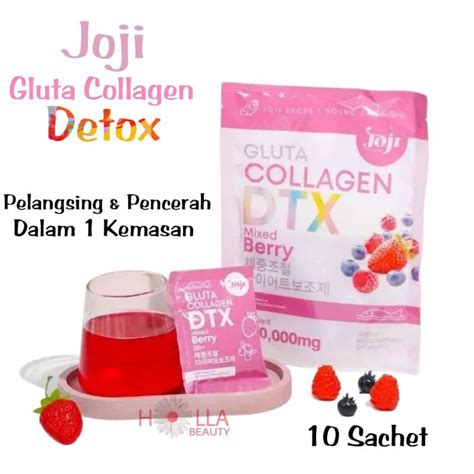 Jual Joji Gluta Collagen Dtx 200000mg Detox Mixed Berry Dietary