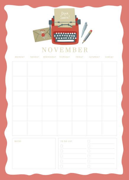 Undated Calendar Illustrations Royalty Free Vector Graphics And Clip Art