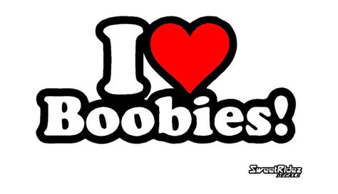 I Love Heart Boobies Decal Vinyl Sticker Titty Tits Ta Tas Etsy