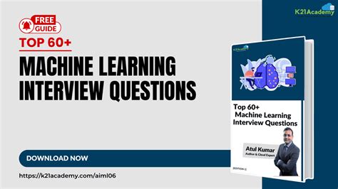 FREE Guide Top 60 Machine Learning Interview Questions And Answers