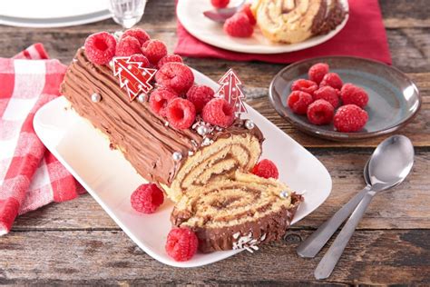 Recette Bûche De Noël Chocolat Framboise Marie Claire