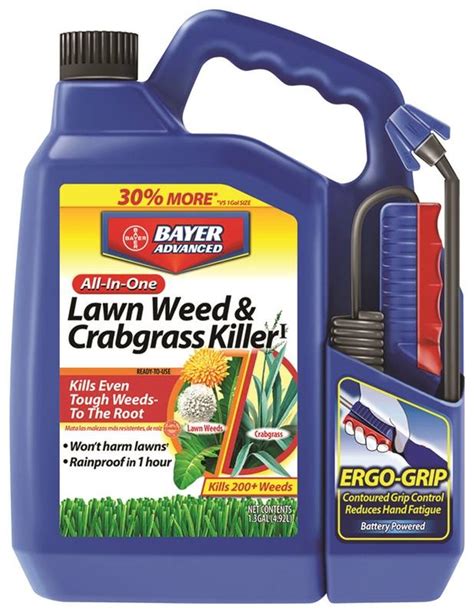 BioAdvanced 704138A Weed and Crabgrass Killer, Liquid, Black/Brown, 1.3 gal