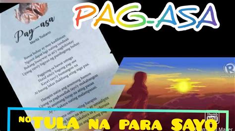 Maikling Tula Pag Asa Original Poem Youtube