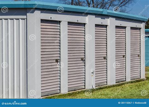 Small Self Storage Building Units Stock Image - Image of economy, mini ...