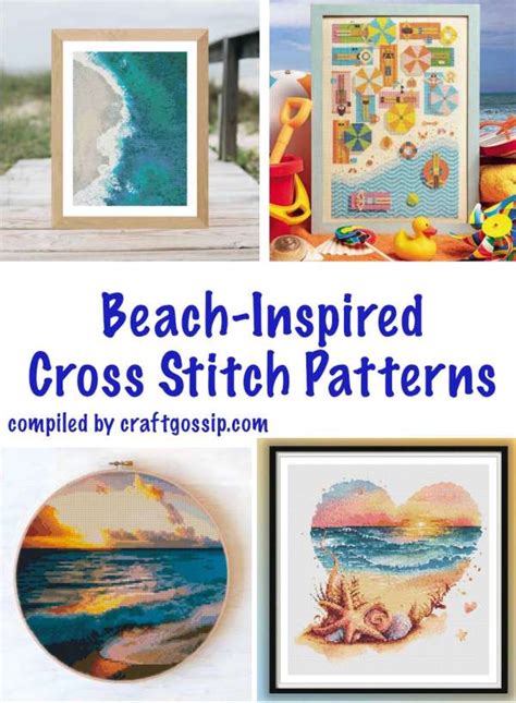 Cross Stitch Patterns Inspired By The Beach Cross Stitch Make House