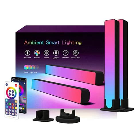 2 Adet LED Pikap RGB Ak Ll APP Kontrol Senfoni Lamba Ubu U WiFi