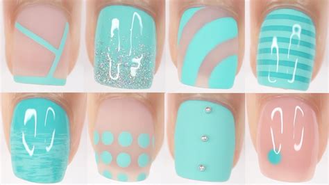 10 Easy Nail Art Ideas Turquoise Nail Art Designs Compilations Summer Nail Polish Colors Youtube