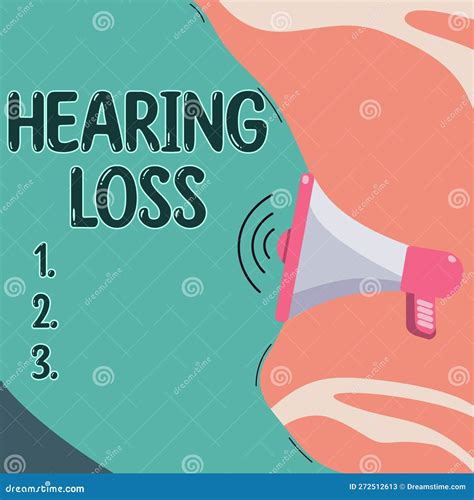 Hand Writing Sign Hearing Loss. Business Showcase is Partial or Total